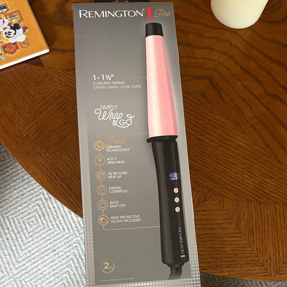 Remington Pro Pink and Black Curling Wand